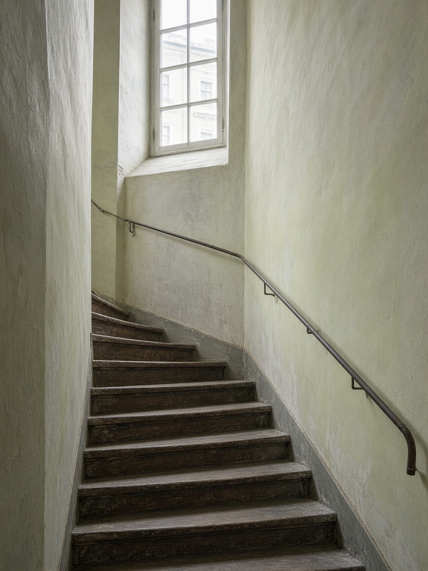 Stair, plaster
